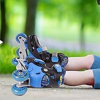 Vista 6 de New-Bounce - Patines en línea ajustables para niñas y niños, para niños, adolescentes y adultos jóvenes, patines al aire libre para niños de 8 a 12