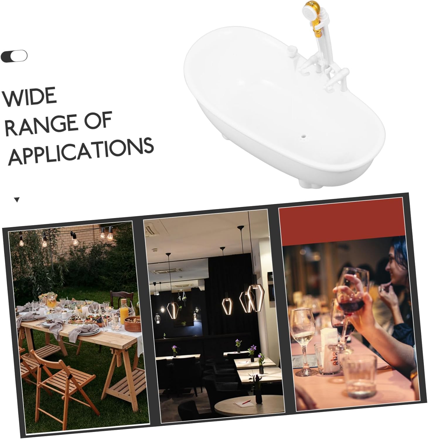 BESTOYARD 3pcs Bathtub Drinks Container Creative Cocktail Cup for Home Bar Fun Drinks Vessel for Parties Cold Beverages and Cocktails Unique Design for Festivals and Gatherings