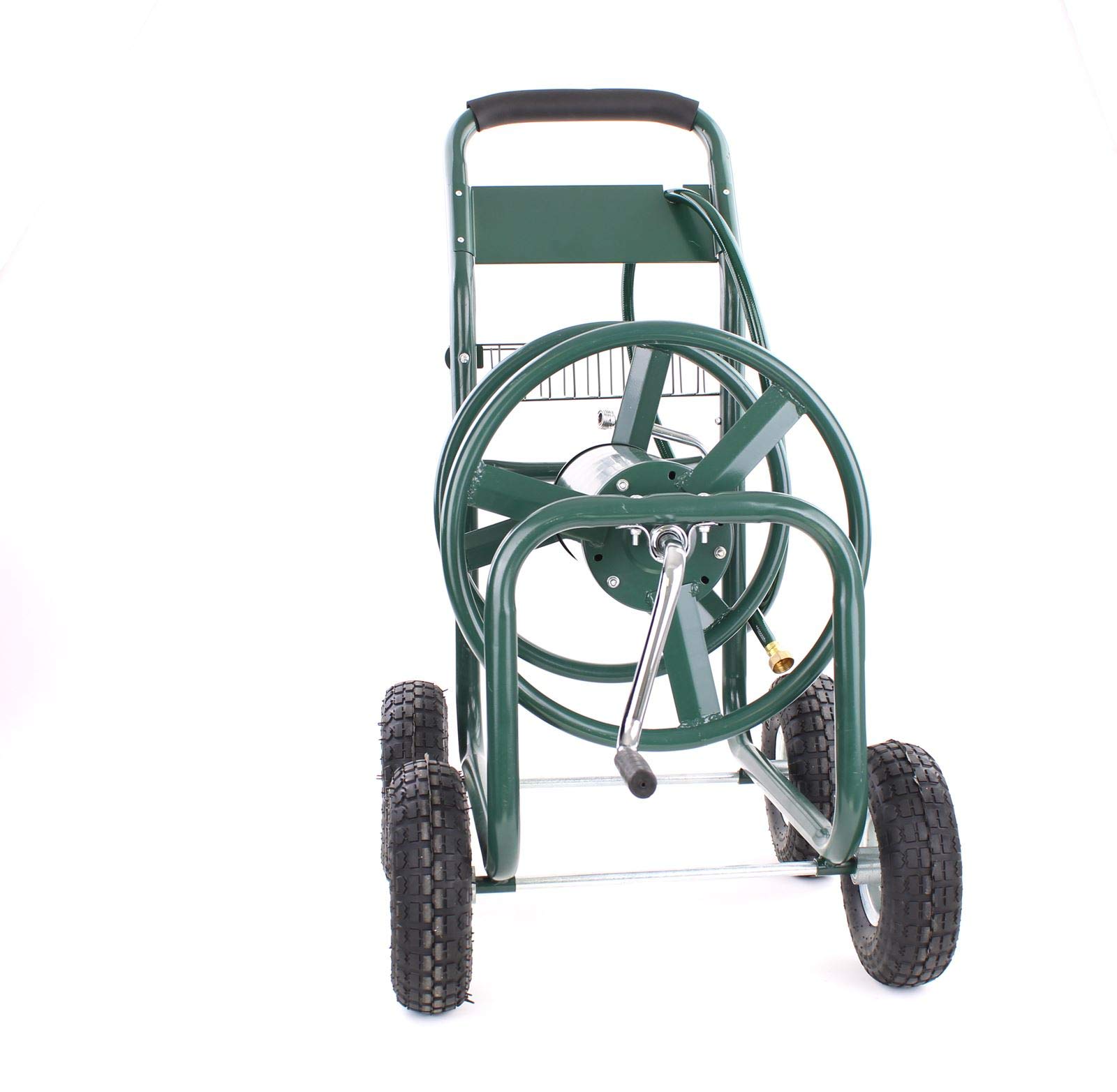 Schlauchwagen Schlauch Handwagen mit Handkurbel Grün bis 106m Gartenschlauch