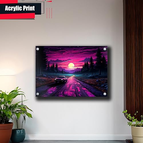 Miniatura 4 de Unique Synthwave Style Retro Art, 80s style art, framed poster print, guest room art, cool living room art, Home Decoration, poster Prints