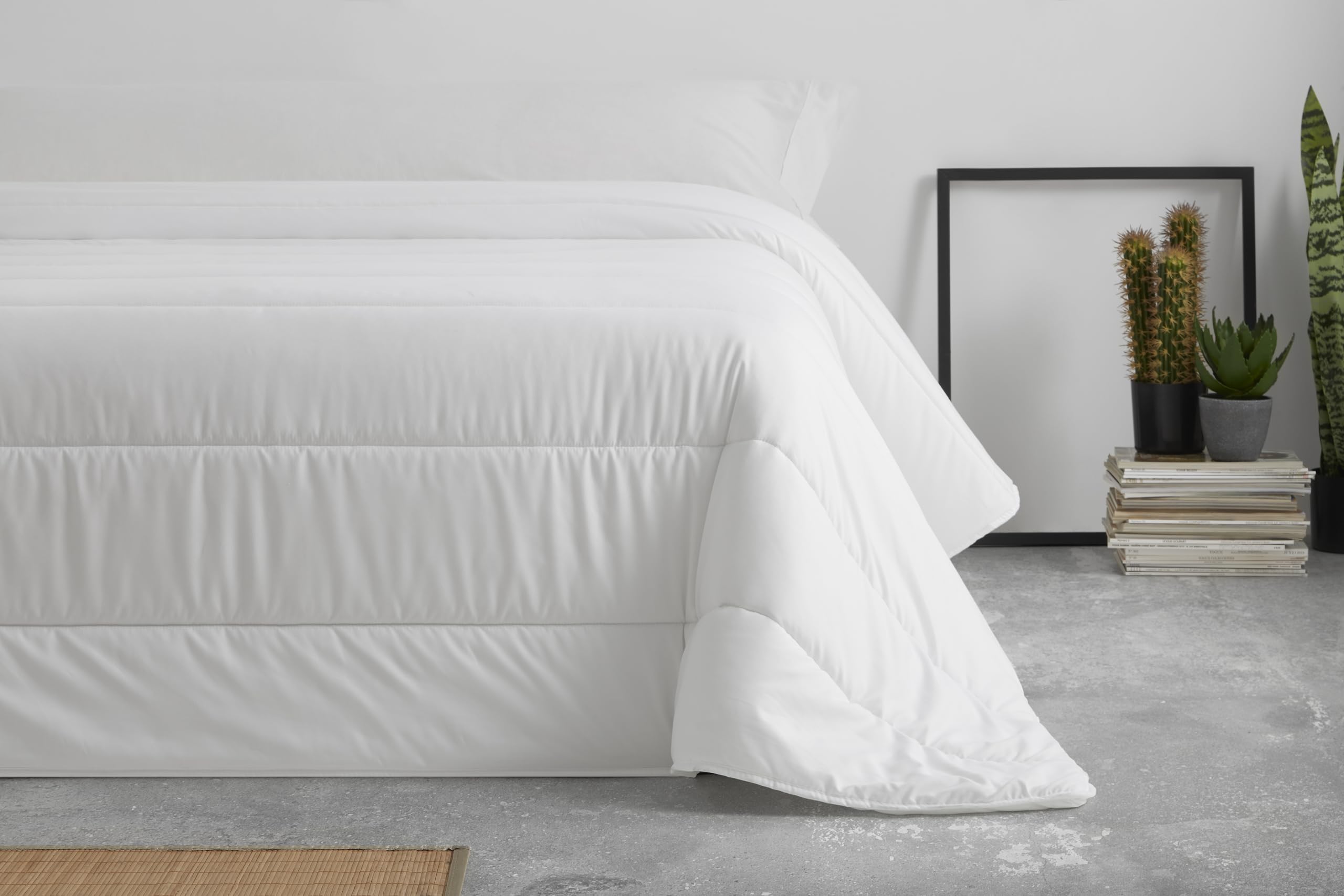 Degrees Home - Calid - Edredon Cama 180/200 cms - Nordico Cama 200 - Relleno nordico Cama 200 - Todo el año - Fibra 270 grms/m2-260x240 cms - Blanco