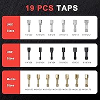 Vista 3 de Juego de cazador de roscas de 42 piezas, kit de reenhebrado para restaurador de roscas, herramienta de reparación de roscas con UNF UNC y tamaños