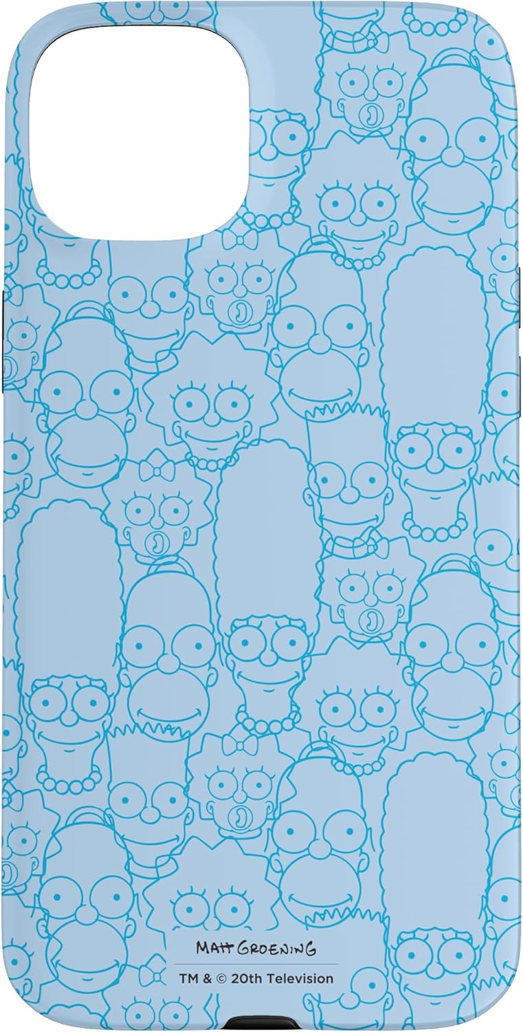 iPhone 13 The Simpsons Springfield Characters Print Case