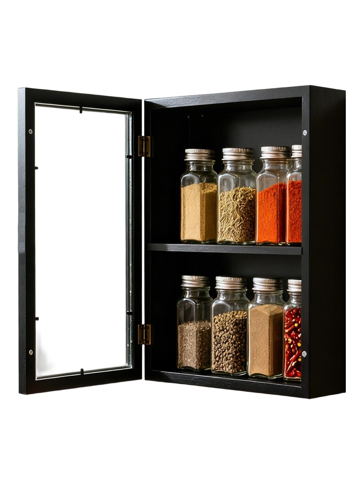 11x16 Shadow Boxes Frames Large Shadow Box with Shelves Deep Memory Box Display Case with Movable Shelf for Keepsake Flowers Wedding (Black)