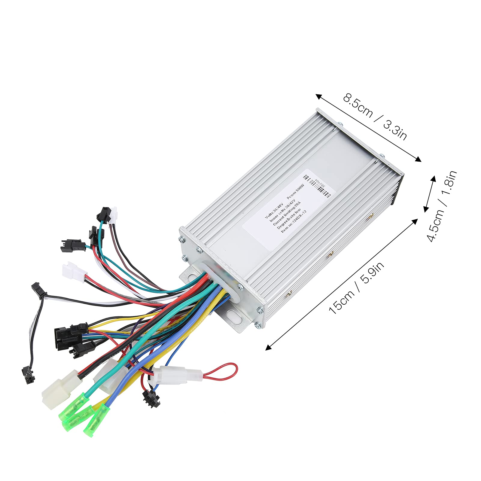 Skuter Elektryczny Bezszczotkowy Kontroler 36 V/48 V 500 W 124DX Bezszczotkowy Sterownik Silnika z Wyświetlaczem LCD do Skutera Elektrycznego