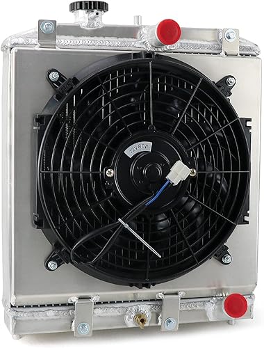 Miniatura 3 de Enignelooc Relé de ventilador de aluminio con núcleo de 3 filas para Honda Civic D15 D16 EK EG DEL SOL Acura Integra GS LS HX L4 L6 1993 1994 1995