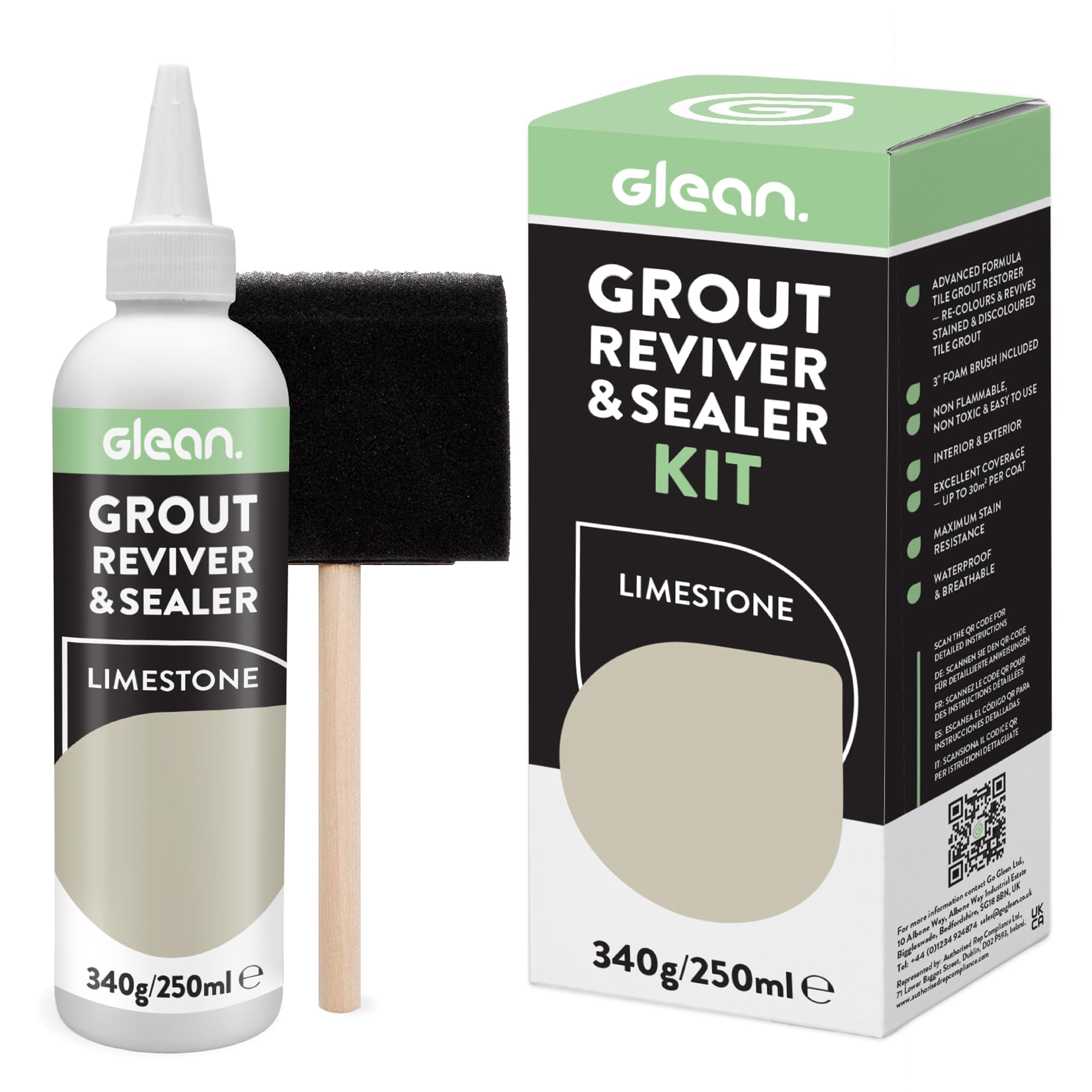 GLEAN Grout Reviver & Sealer, Limestone