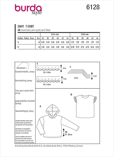 Miniatura 2 de Burda Style Kit de patrón de costura para chaleco, multicolor