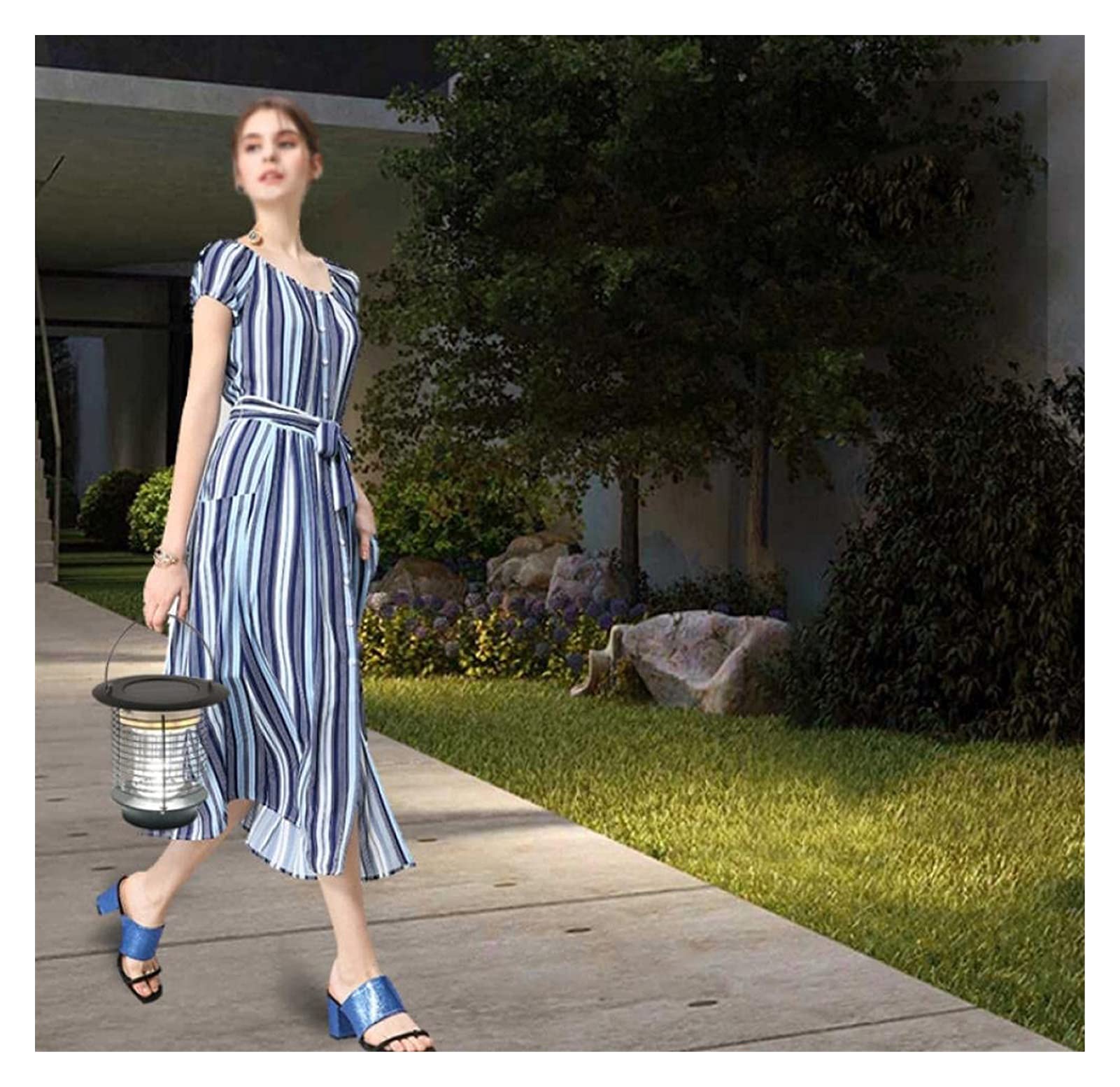 Lampada solare antizanzare Lampada da giardino antipioggia per esterni Trappola per zanzare da esterno Repellente per zanzare e zanzariera Trappola per insetti domestica per interni Repellente per ins