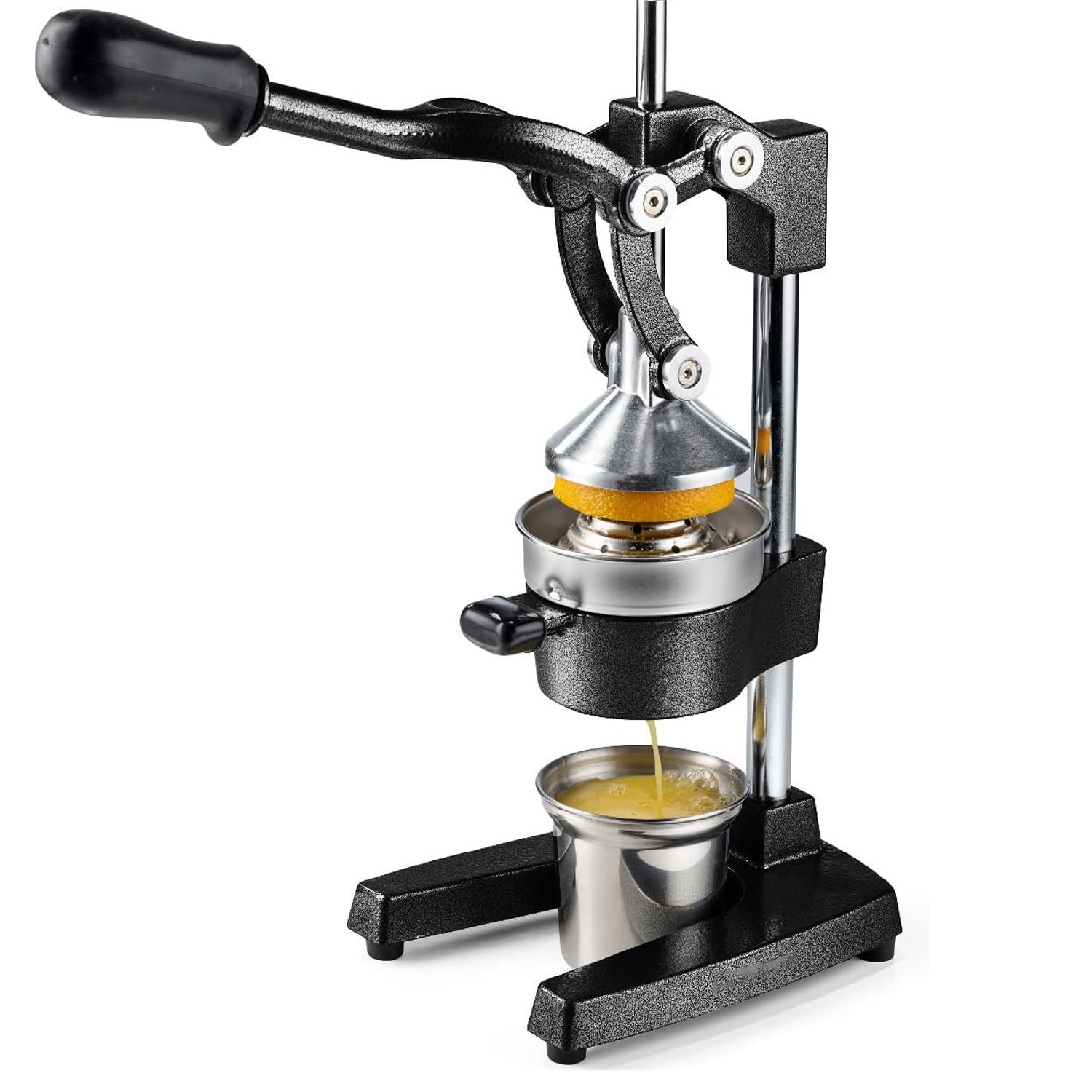 Exprimidor de cítricos comercial para el hogar Exprimidor de naranjas de hierro fundido - Exprimidor de cítricos profesional de alta resistencia Exprimidor de limón de acero inoxidable duradero Fáci