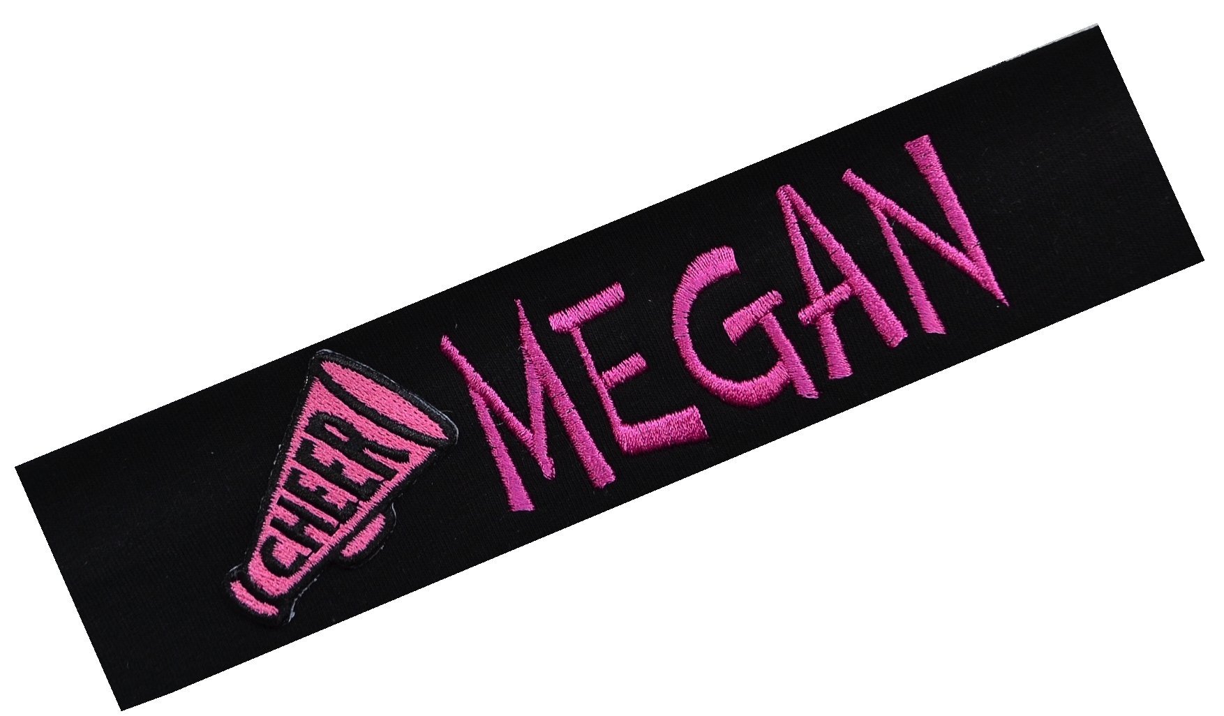 Personalized Embroidered Cheerleading Cotton Stretch Headband by Funny Girl Designs - Your Custom Text! (MAROON HEADBAND)-image-38