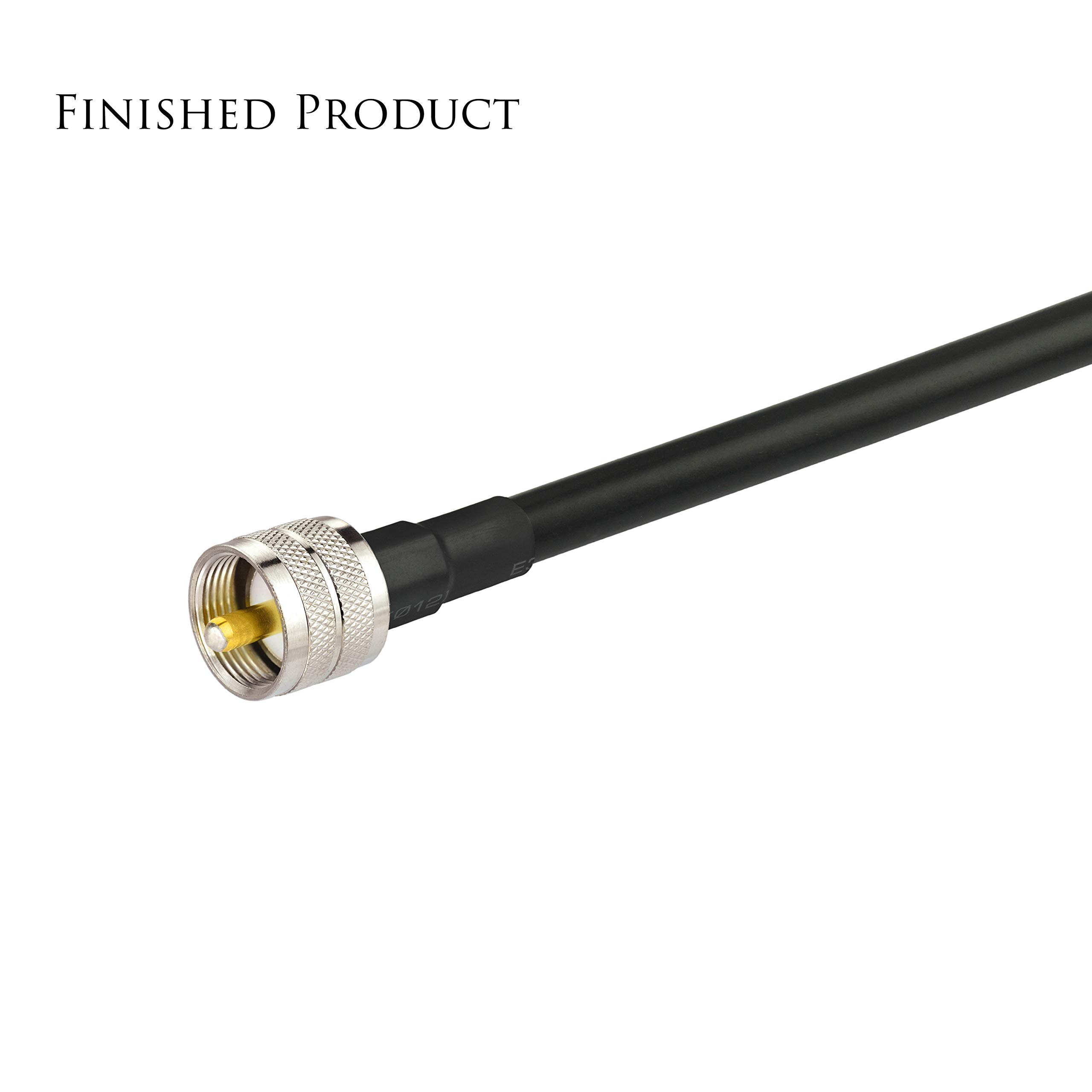 5 Connettori PL259 UHF Maschio Per Cavi Coassiali - Per RG-8, LMR-400, Impedenza 50 Ohm - Foto 6