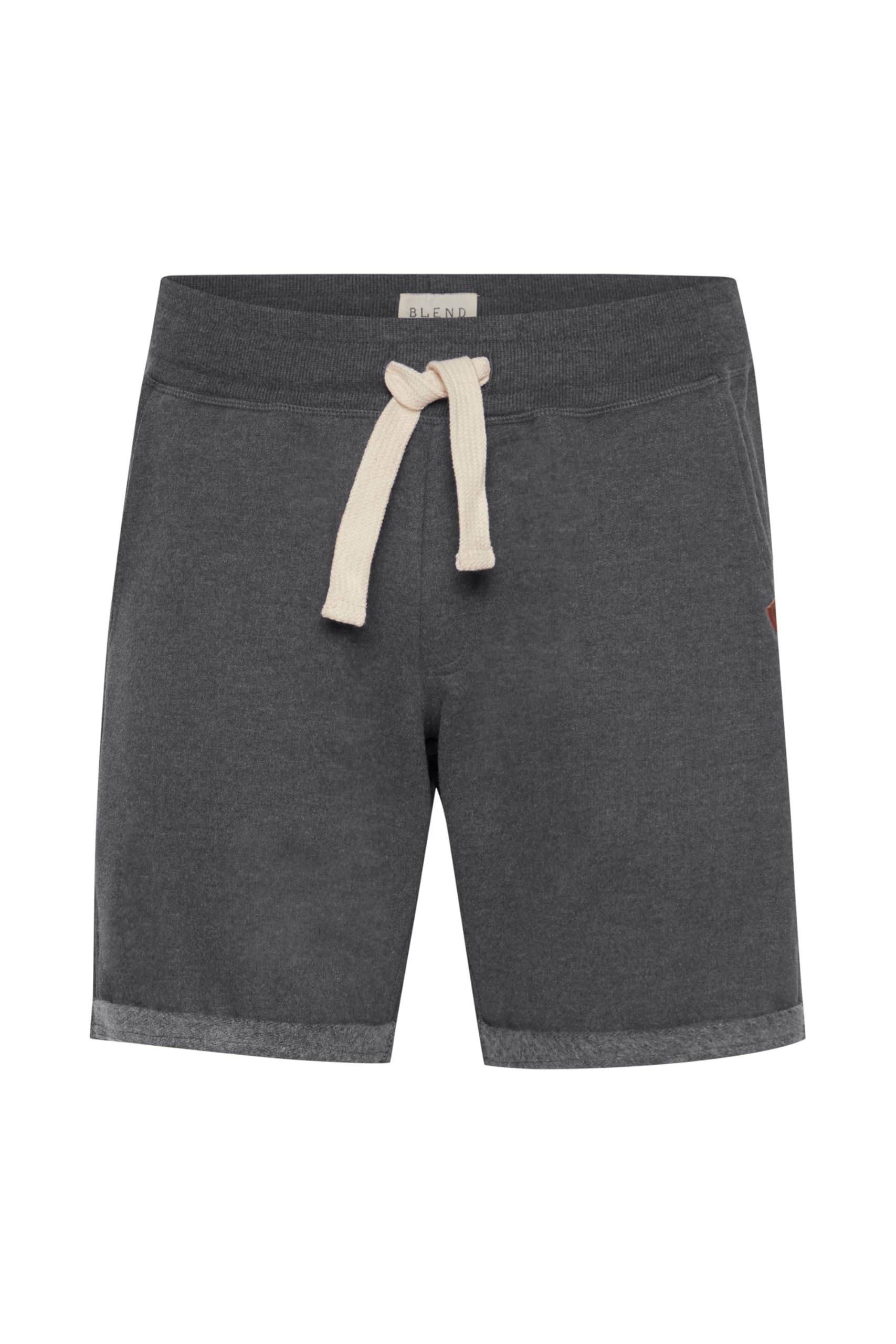 B Blend Men's Charcoal (70818) Blend 20701416Me Sweatshorts, Size:l, Colour: