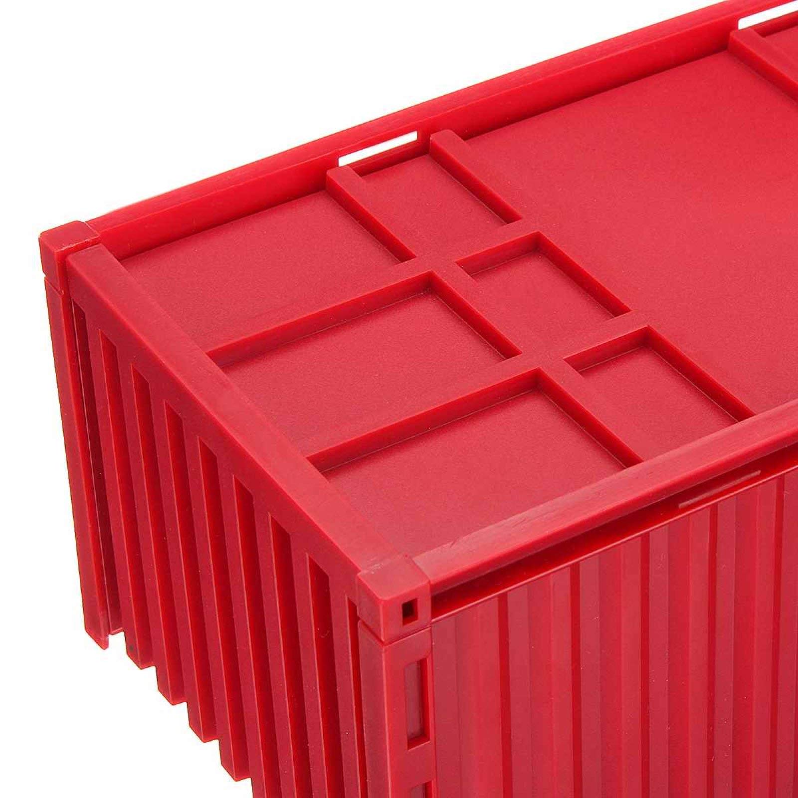 DIVCHI Scatola Porta Fazzoletti Rettangolare Con Coperchio Rimovibile - Dispenser Tovaglioli Rosso Per Casa O Ufficio (23,5x13,5x9 Cm) - 2