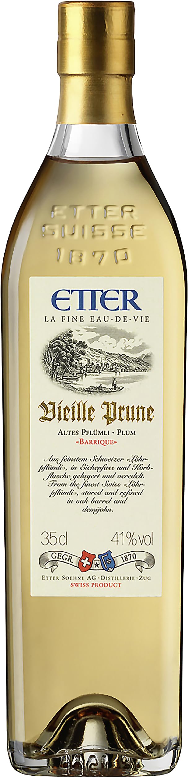 Etter Vieille Prune Altes Pflümli Barrique Edel-Fruchtbrand Schweiz (1 x 0.35 l)