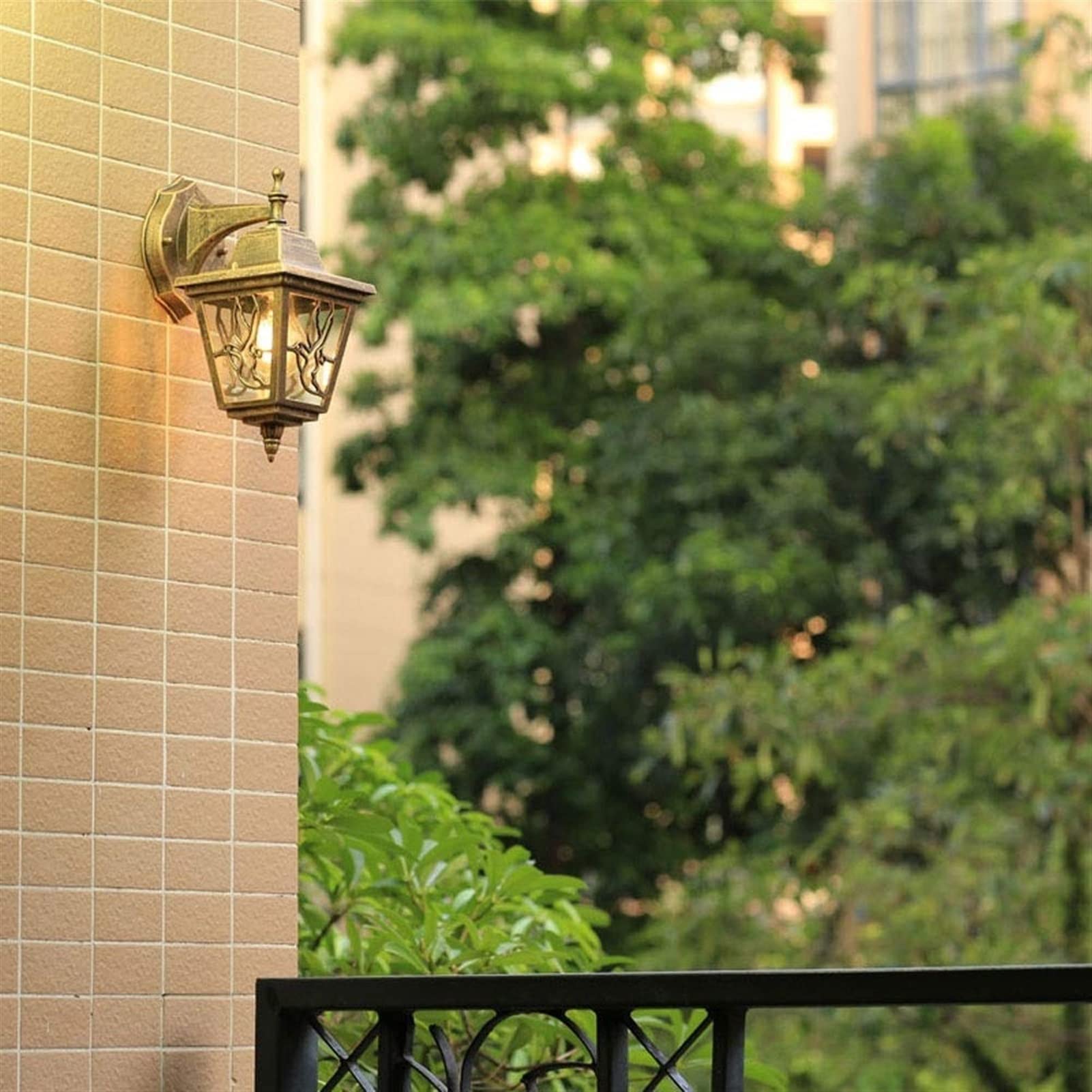 Applique Murale européenne rétro d'extérieur étanche IP55, luminaire décoratif pour Balcon, terrasse, Jardin, intérieur ou extérieur, éclairage de vanité en Cristal