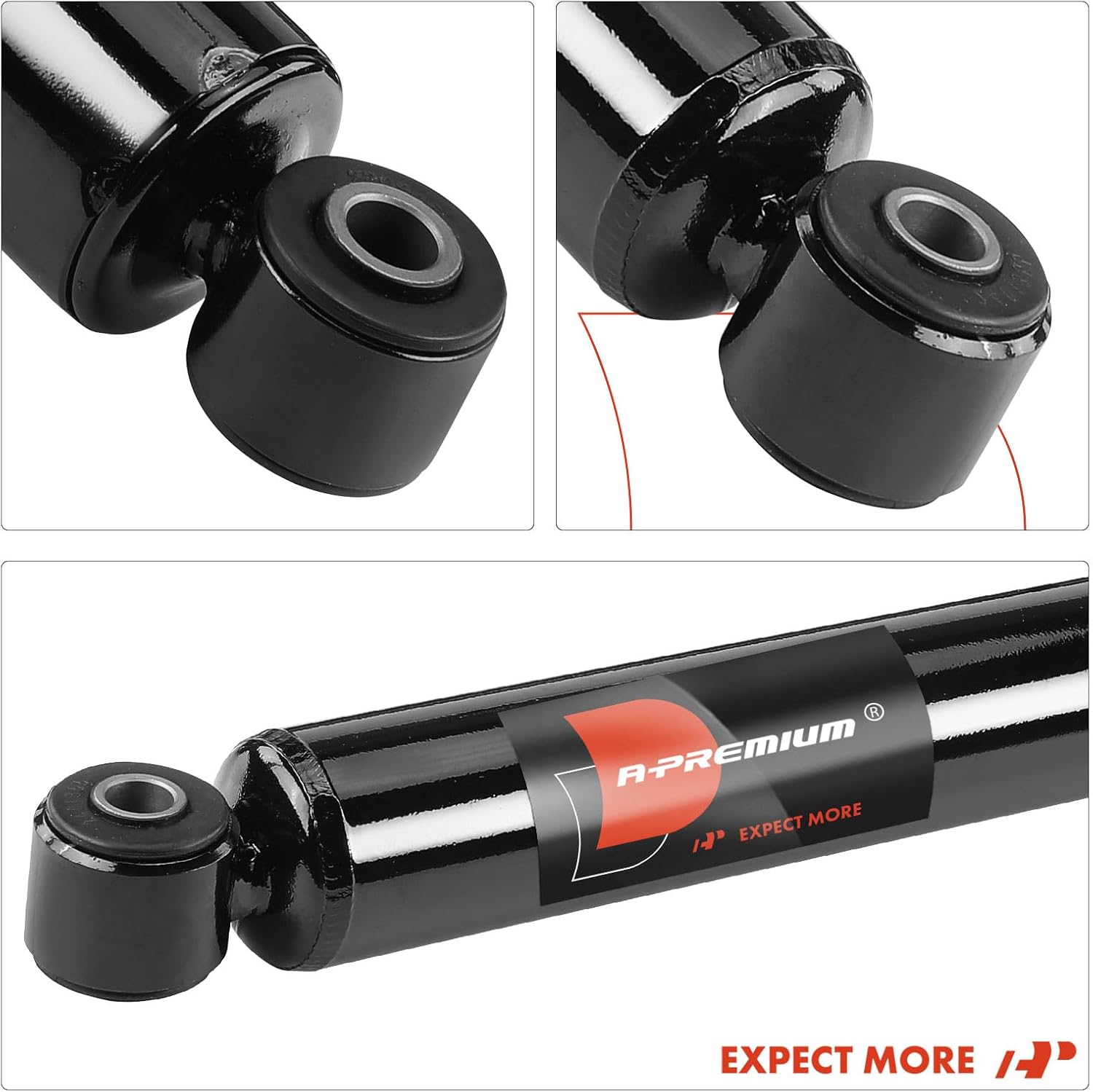 A-Premium Rear Shock Absorber Compatible with Ram 3500 2011-2013 & Dodge Ram 3500 2009-2010, Cab & Chassis, DRW, 2-PC Set