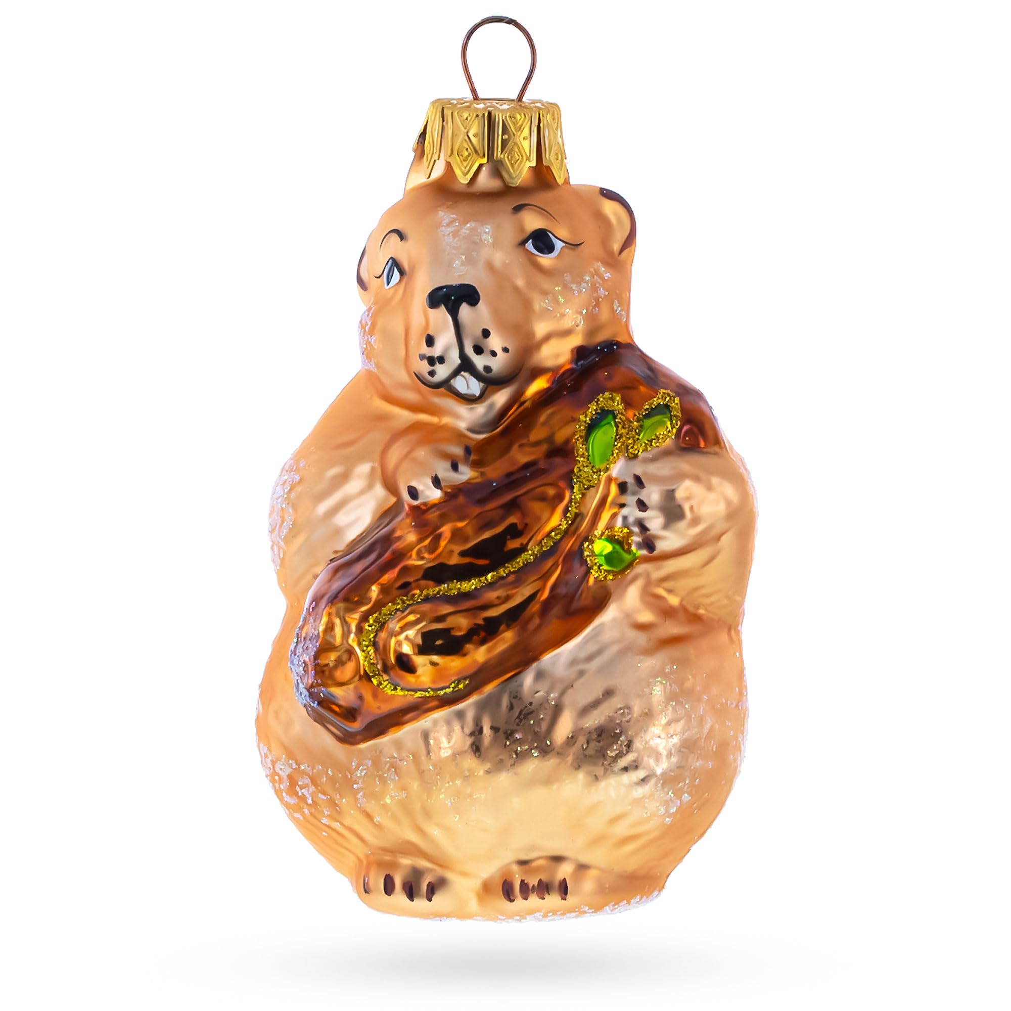 Ornements en verre de loutre idée cadeau idéal collectionneurs Noël