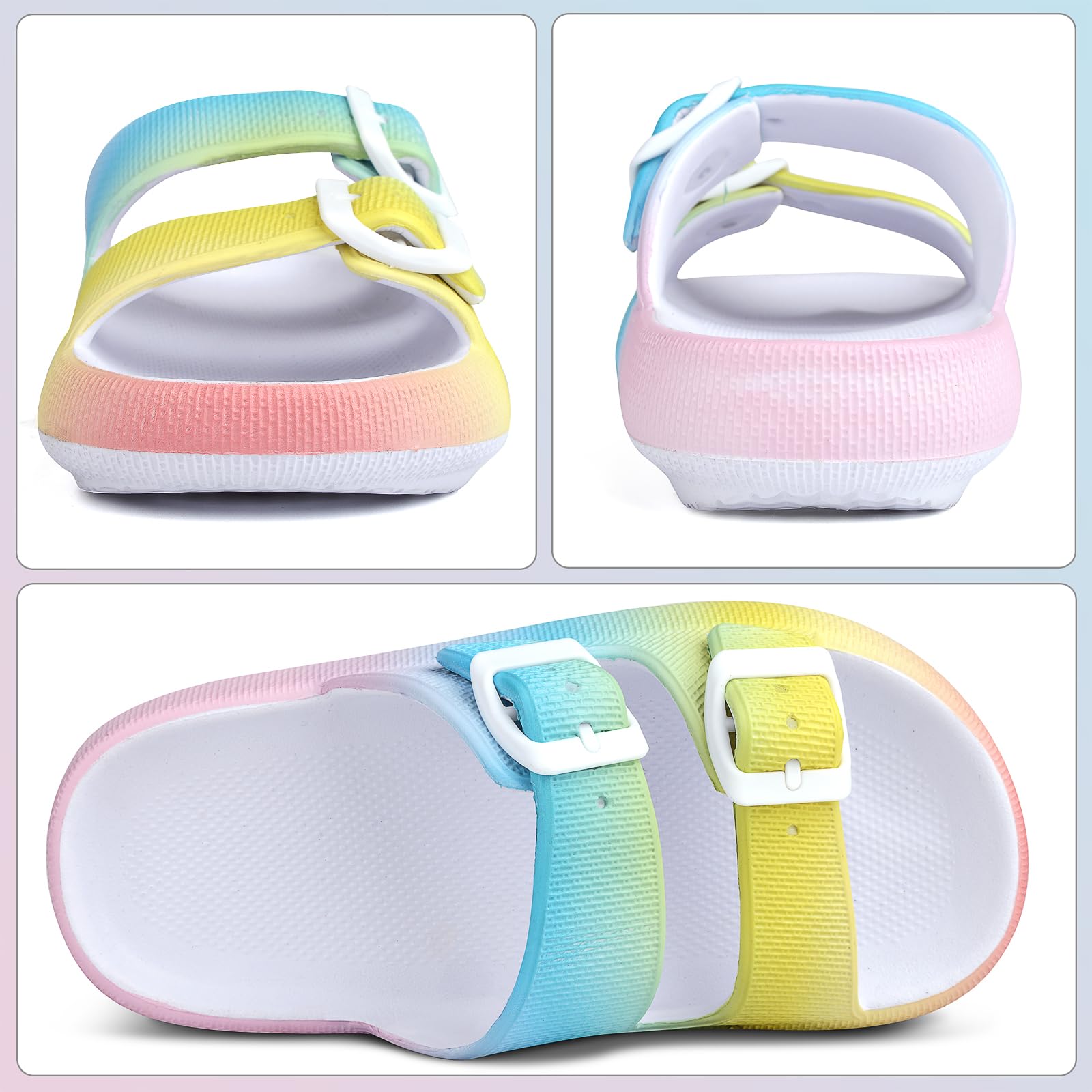 Chanclas de Baño y Playa Niña Niño Ajustable Eva Sandalias Antideslizantes 30-38 EU