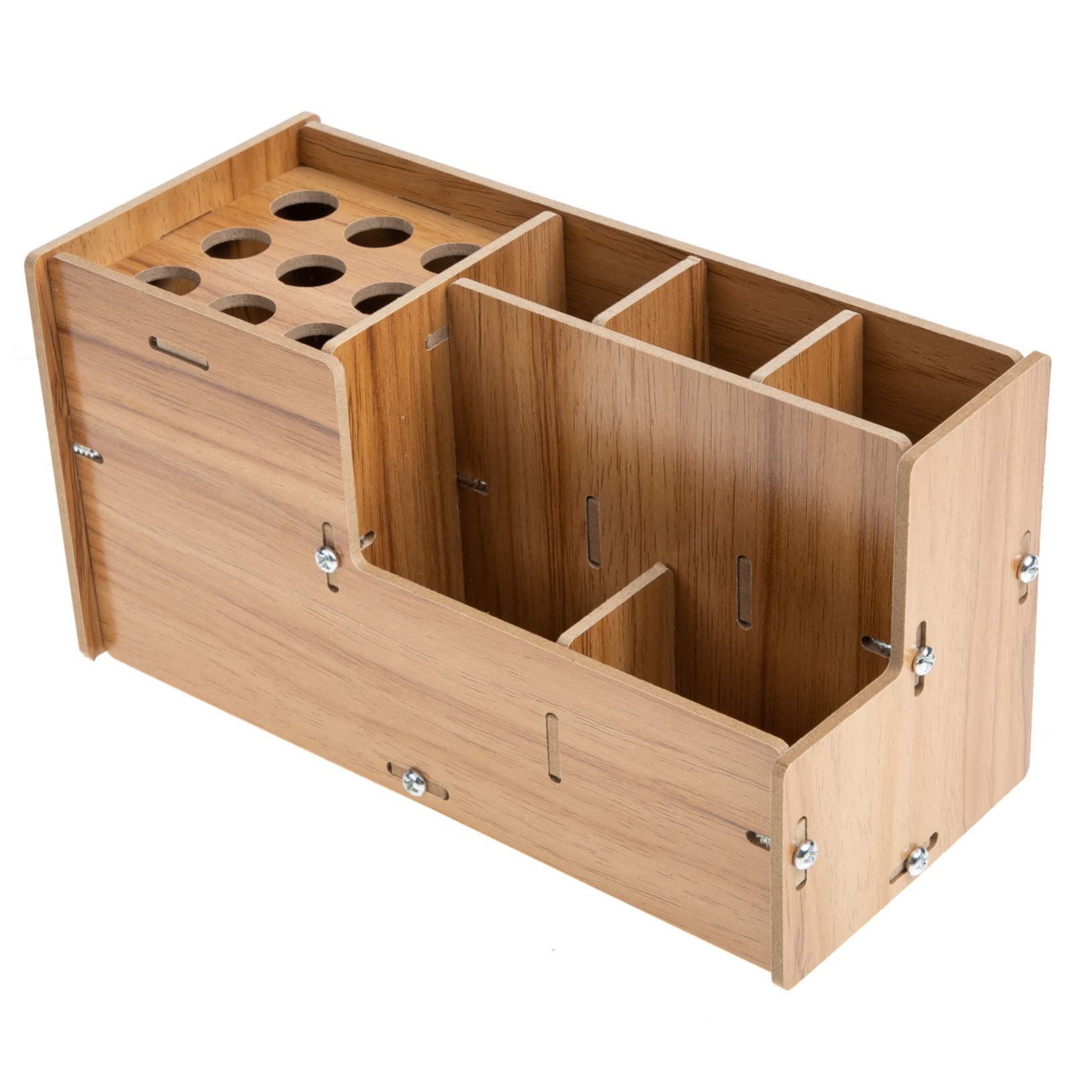Didiseaon Supporto Per Forbici Da Parrucchiere Custodia Per Pettini Scatola Portaoggetti Da Realizzata in Legno Sicuro Durevole e Resistente Per Organizzare e Trasportare Strumenti