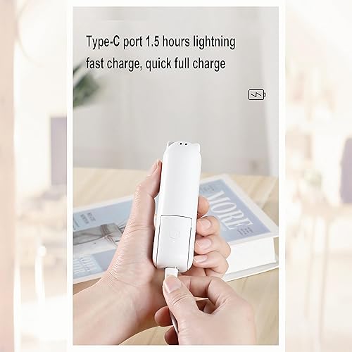 Miniatura 6 de Mini ventilador portátil, batería de larga duración de 2000 mAh de 48 horas, ventilador plegable de carga USB, multifuncional que es un ventilador