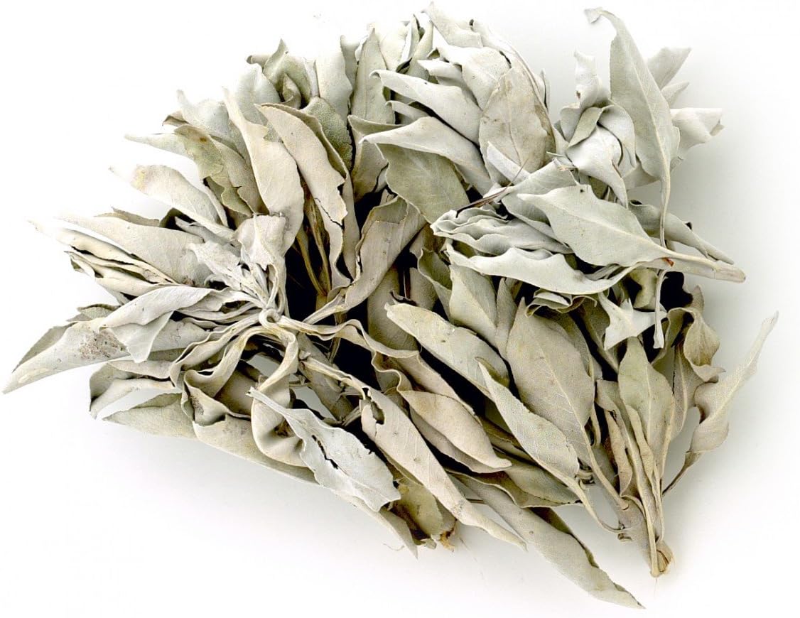 NC Naturals Organically Grown White Sage Leaves & Clusters - One Pound