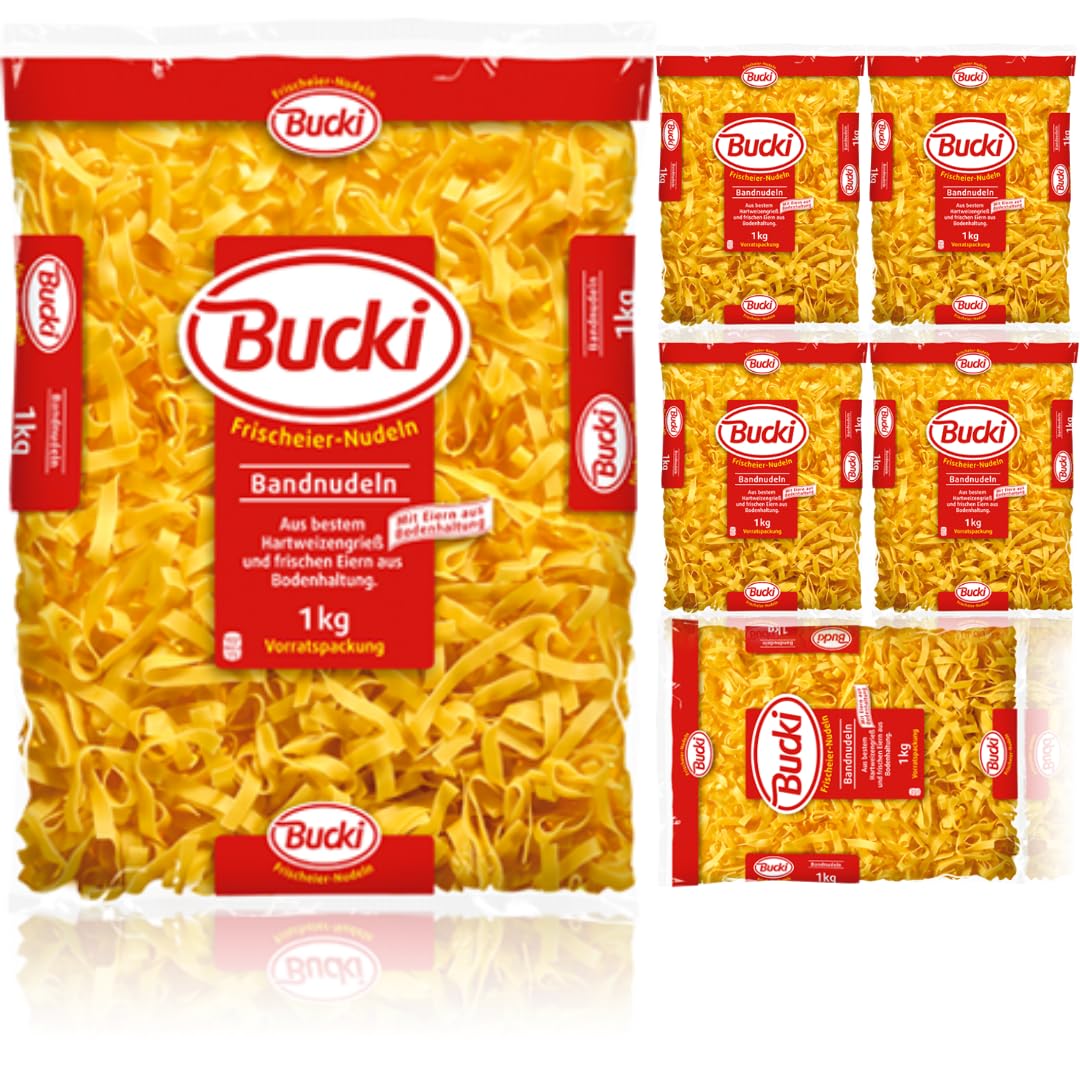 Bucki Bandnudeln pasta nudeln 1000 gramm x 6 Stück