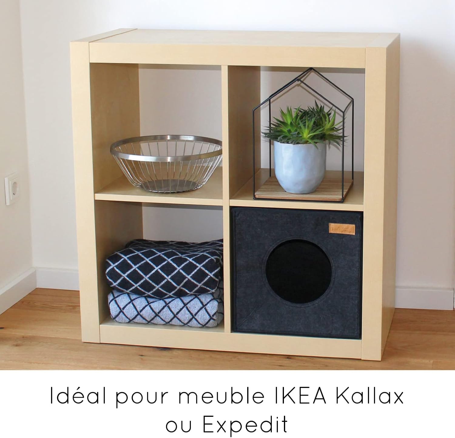 Karaluna Caverne Pour Chat En Feutre Pour Meuble Kallax Ou Expedit Par Exemple I Arbre A Chat Douillet Pour Chat Egalement Pour Grands Chats I Couchage Pour Chat Panier Pour Chat En