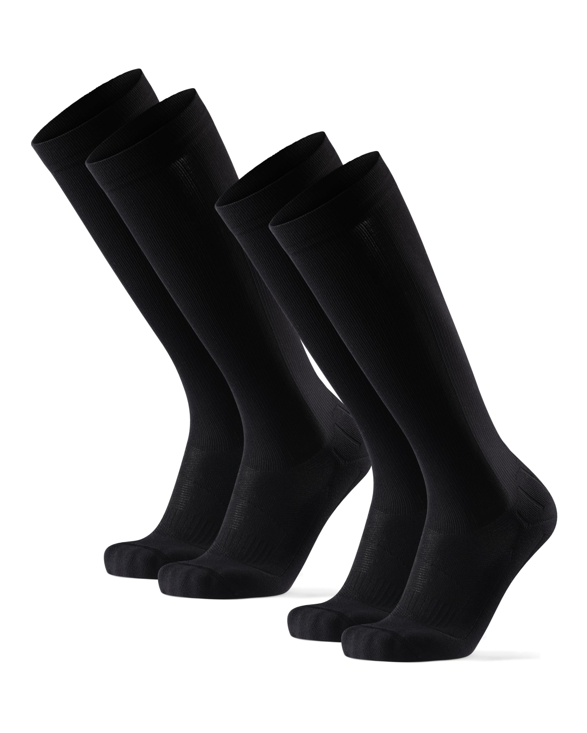 DANISH ENDURANCE Calze Compressione Graduata Uomo Donna 21-26mmHg, Calze Compressive per Recupero, Circolazione, Viaggi, 1 o 2 Paia