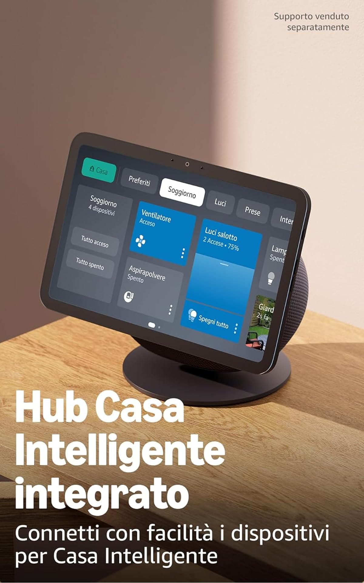 Amazon Echo Show 8 (ultimo modello), Grafite + Ring Videocitofono a batteria (ultimo modello), vedi i visitatori sul tuo Echo Show, con Accesso Anticipato ad Alexa+