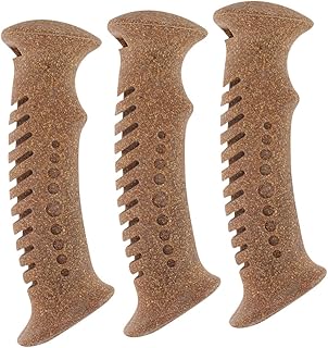 Balacoo 3 Bastones De Trekking Antideslizantes Empuñadura para Bastón De Senderismo Adaptador De Caña De Trekking Empuñadura De Goma Corcho Marrón Claro
