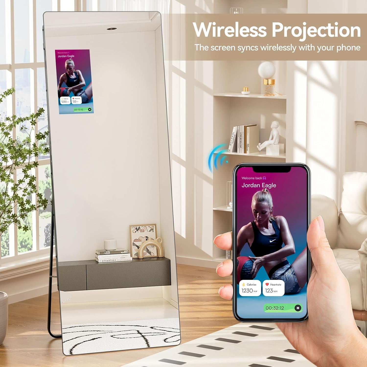 Transform Your Fitness Routine with the Smart Home Gym Mirror: Your Ultimate Workout Companion