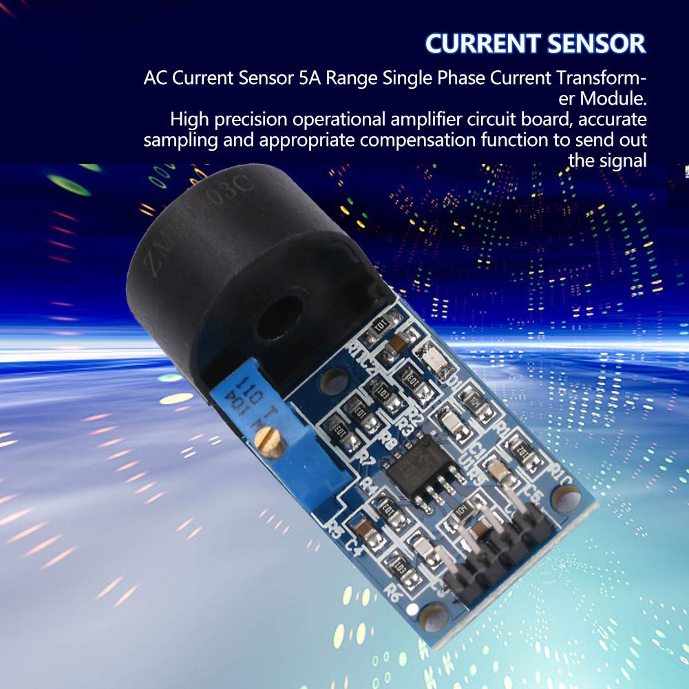 AC-Stromsensor, 5-A-Bereichsmodul, Hohe Präzision, Langlebig, Integrierter Transformator für Nagelneu