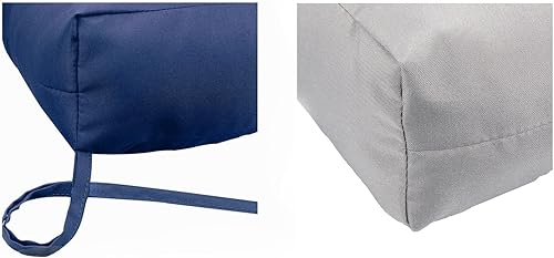 Miniatura 3 de Cojín para respaldo de asiento al aire libre, 20 x 20 pulgadas, juego de cojines de repuesto para muebles de patio (gris, 1 unidad)