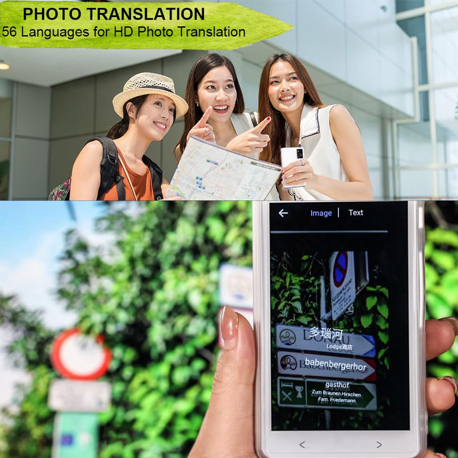 SEAFRONT 135 Języki Online 14 Offline 59 Urządzenie do Tłumacza Języka Fotograficznego do Branży Podróży z Ekranem 4 -calowym HD, Clear Sound, Interfejs USB, WiFi, AI Assistant