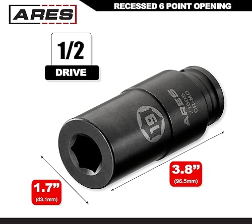 Miniatura 2 de ARES 2,815.157-0.748 in - Enchufe de equilibrador armónico para Honda, diseño contraponderado profundo, par mayor para pernos de manivela obstinados