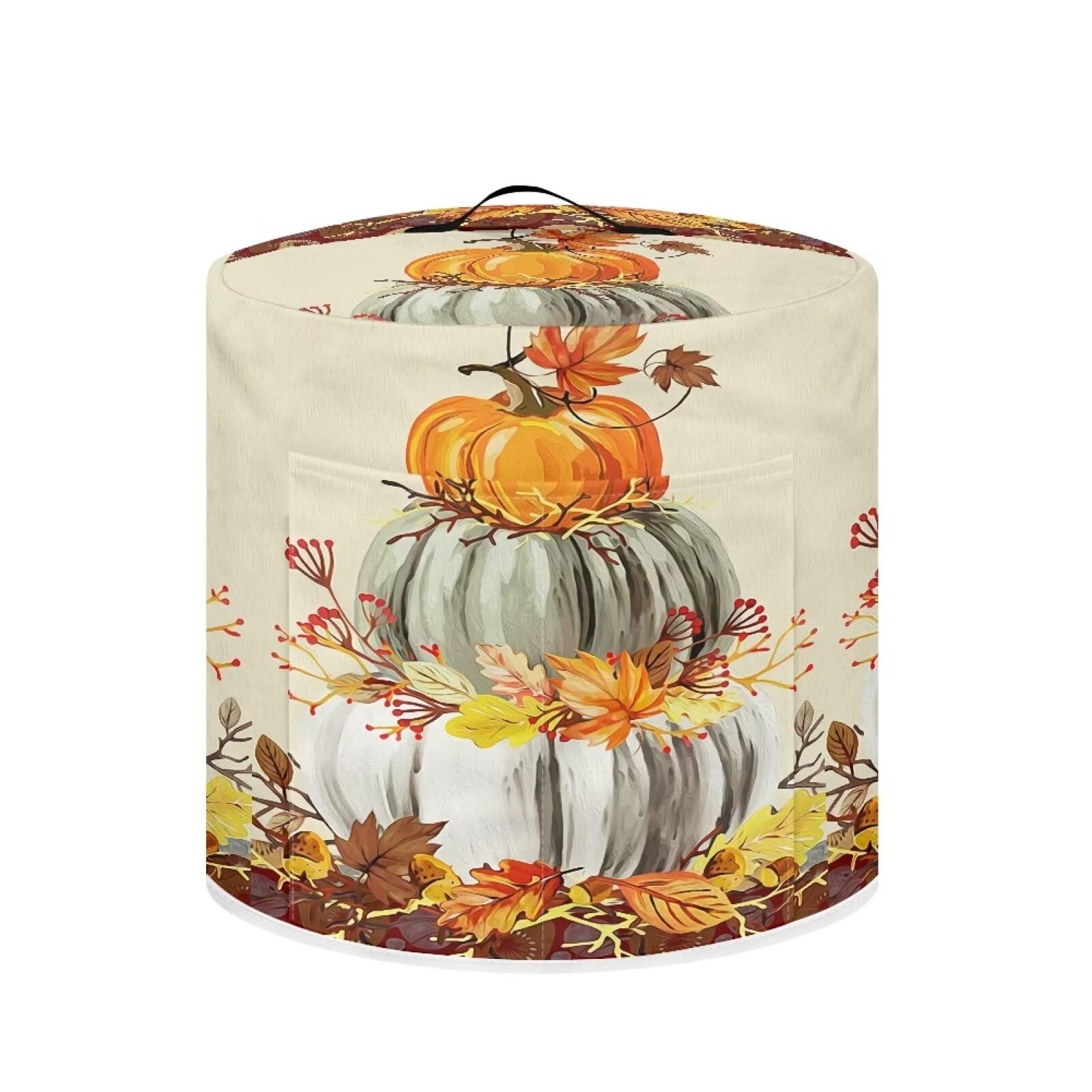 PJHEQOXE 2024 Thanksgiving Day Rice Cooker Cover Pumpkin Pattern Dust Cover Compatible With Electric Pressure Cooker Rice Cooker