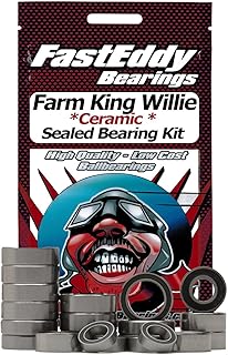 FastEddy Bearings Compatible with Tamiya Farm King Willie (WR-02) Ceramic Rubber Sealed Bearing Kit