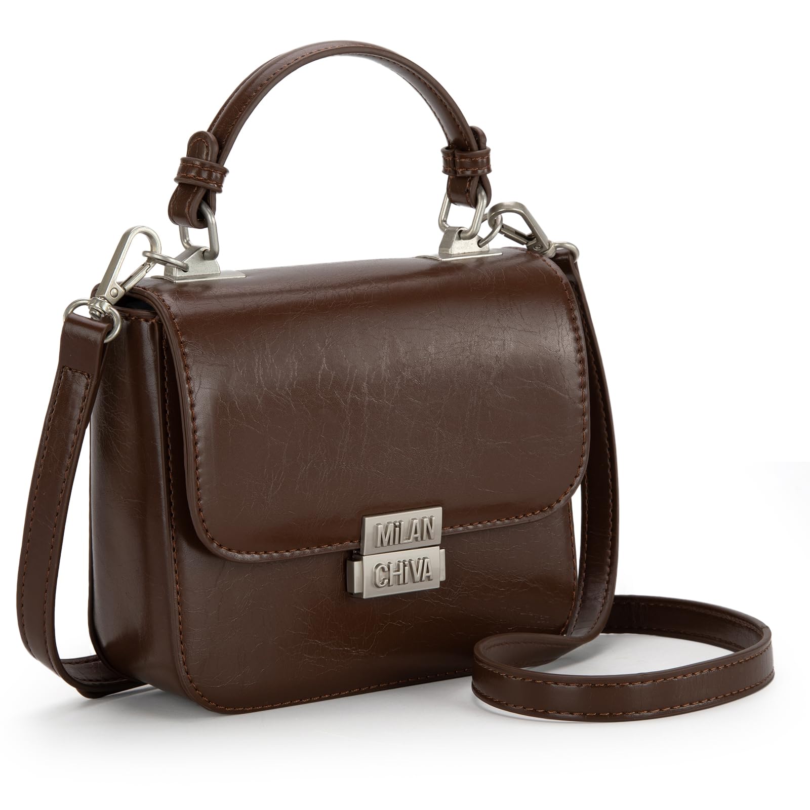 Milan Chiva Small Top Handle Purses for Women Designer Mini Crossbody Bags