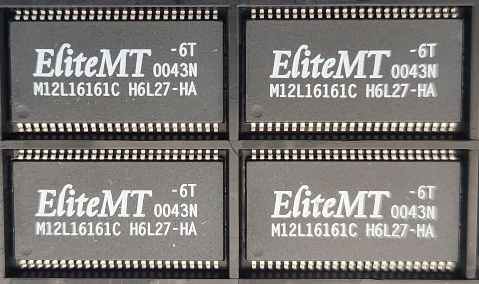 (2 PCS) M12L16161-6T ELITEMT 512K x 16Bit x 2Banks