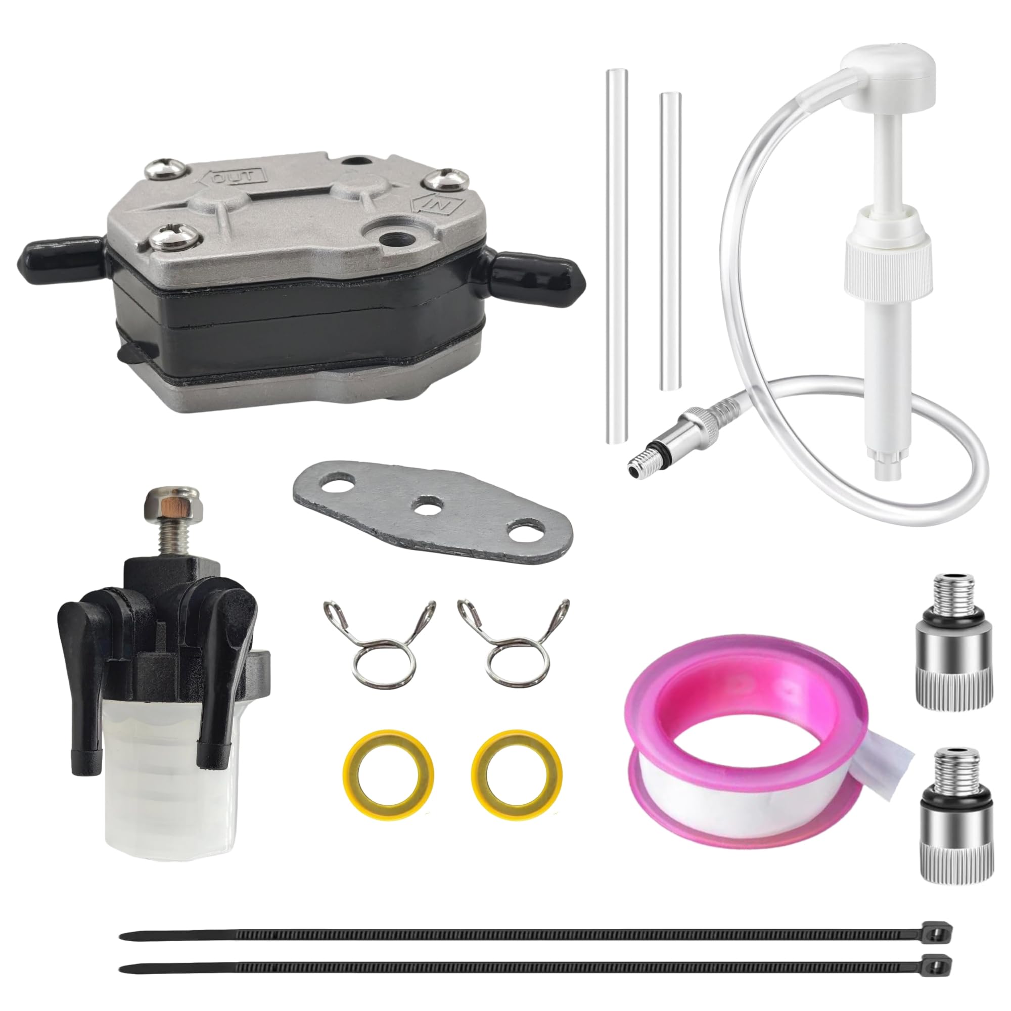 Photo 1 of JLM MARINE 8M0141827 Fuel Pump & 879885Q Fuel Filter for Mercury 30-60 HP