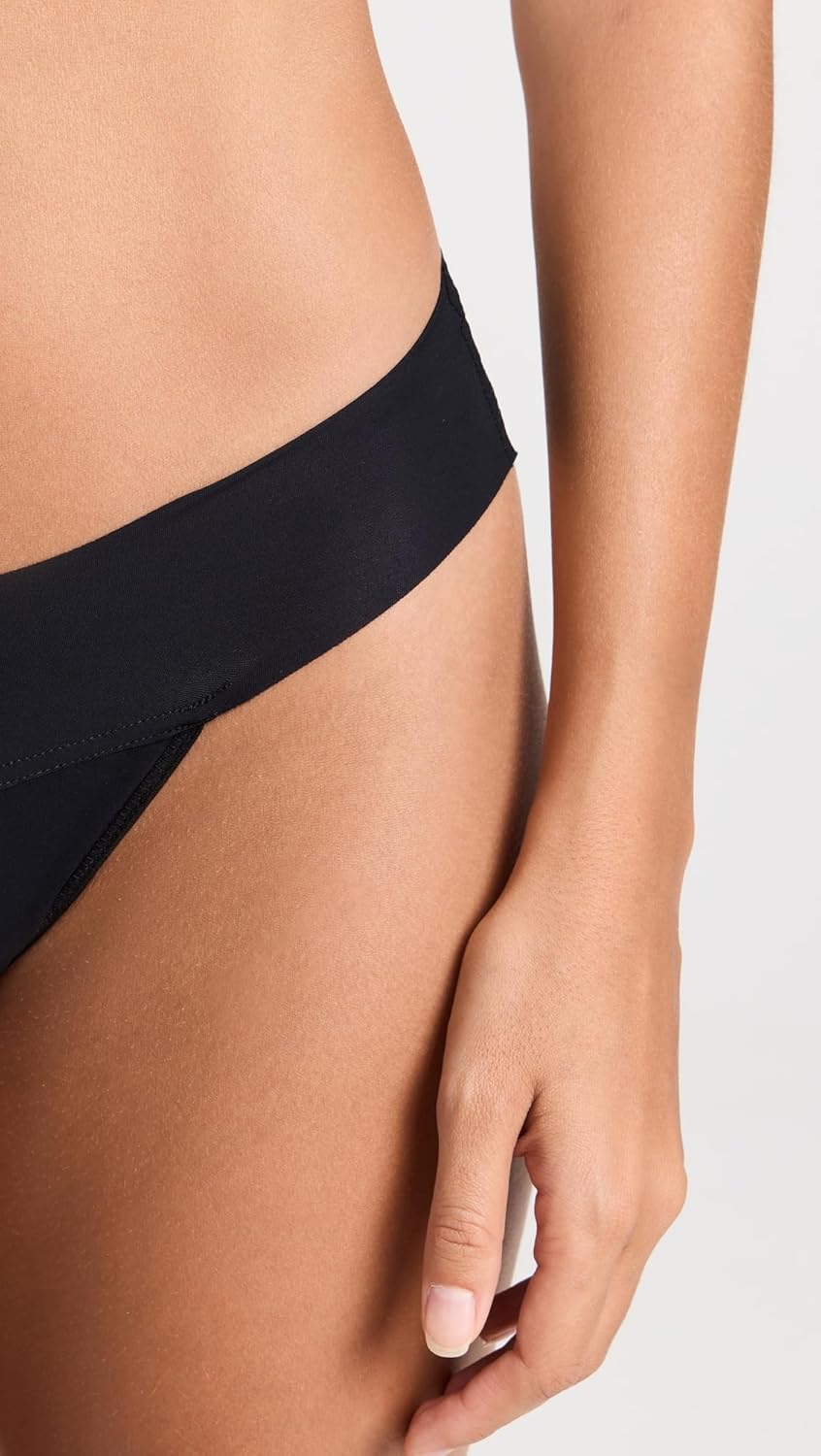 hanky panky - BreatheSoft Natural Rise Thongs for Women | Comfortable Everyday Lingerie Panties | Sizes (XS-XL) | 3 pack - Image 4