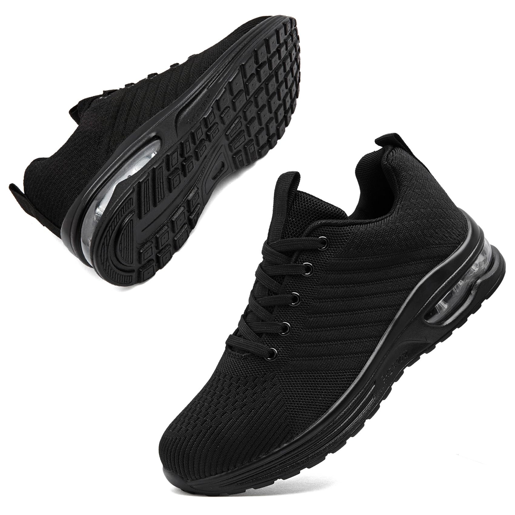 Zapatillas de correr para hombre, con cámara de aire, ligeras, transpirables, para caminar, deportes