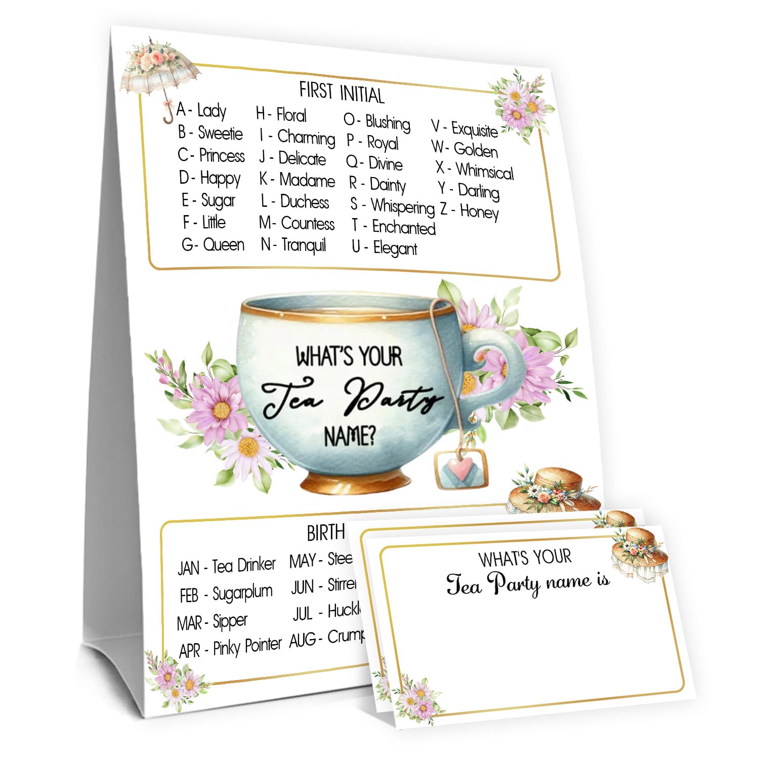Beer Name Game Sign - Party Decorations -30