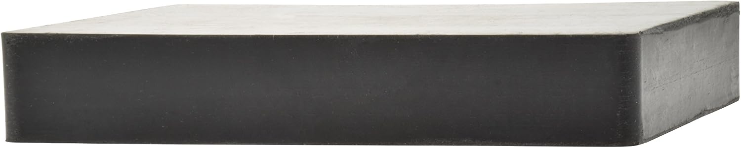 SE Jeweler’s 4" x 4” x 1" Black Solid Rubber Bench Block - JT34442RB