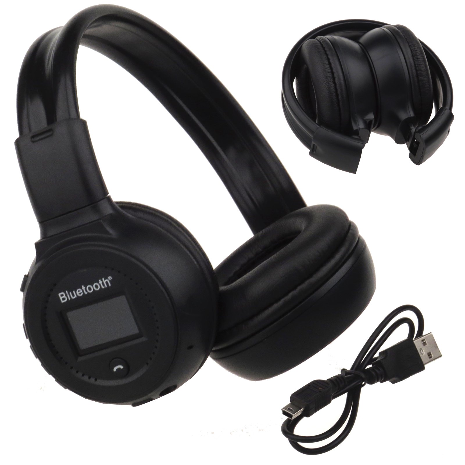 Safekom Wireless Bluetooth 3.0 Music Stereo Headphone Headset With Call Mic Microphone