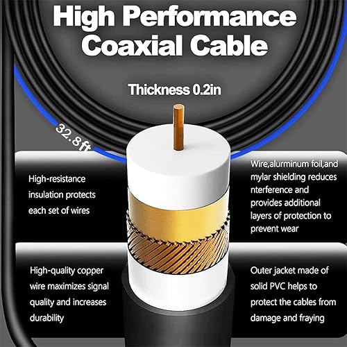 Miniatura 4 de Antena de TV para Smart TV-Digital 4K HDTV Antena de TV para interiores de más de 350 millas de alcance compatible con 4K, 1080P, canales locales