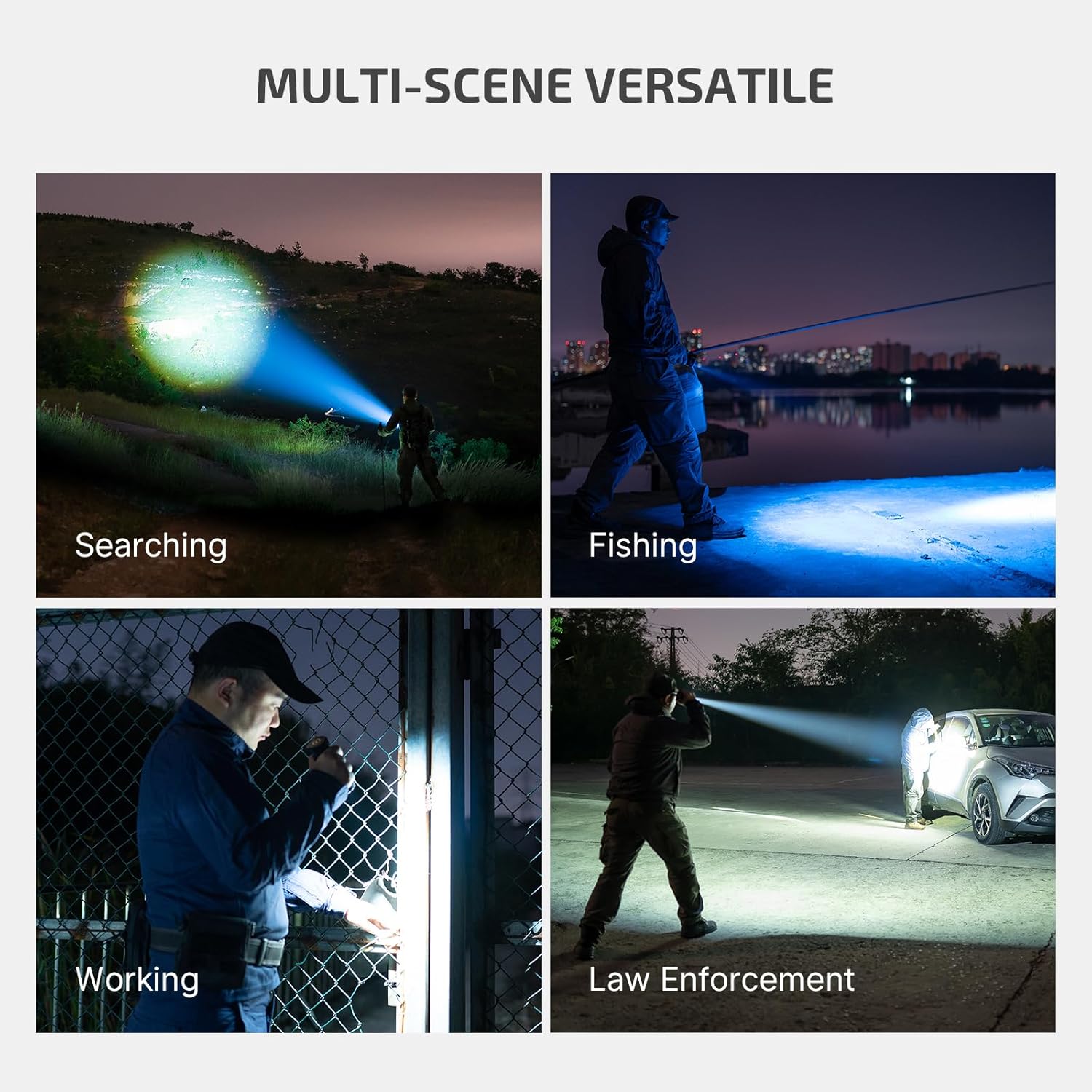 OLIGHT Marauder Mini 7,000 Lumens Bright Flashlight with 600 Meters Beam Distance, Powerful RGB Lights, Magnetic Rechargeable for Outdoors Work, Hunting, and Searching(Midnight Blue) - Image 5