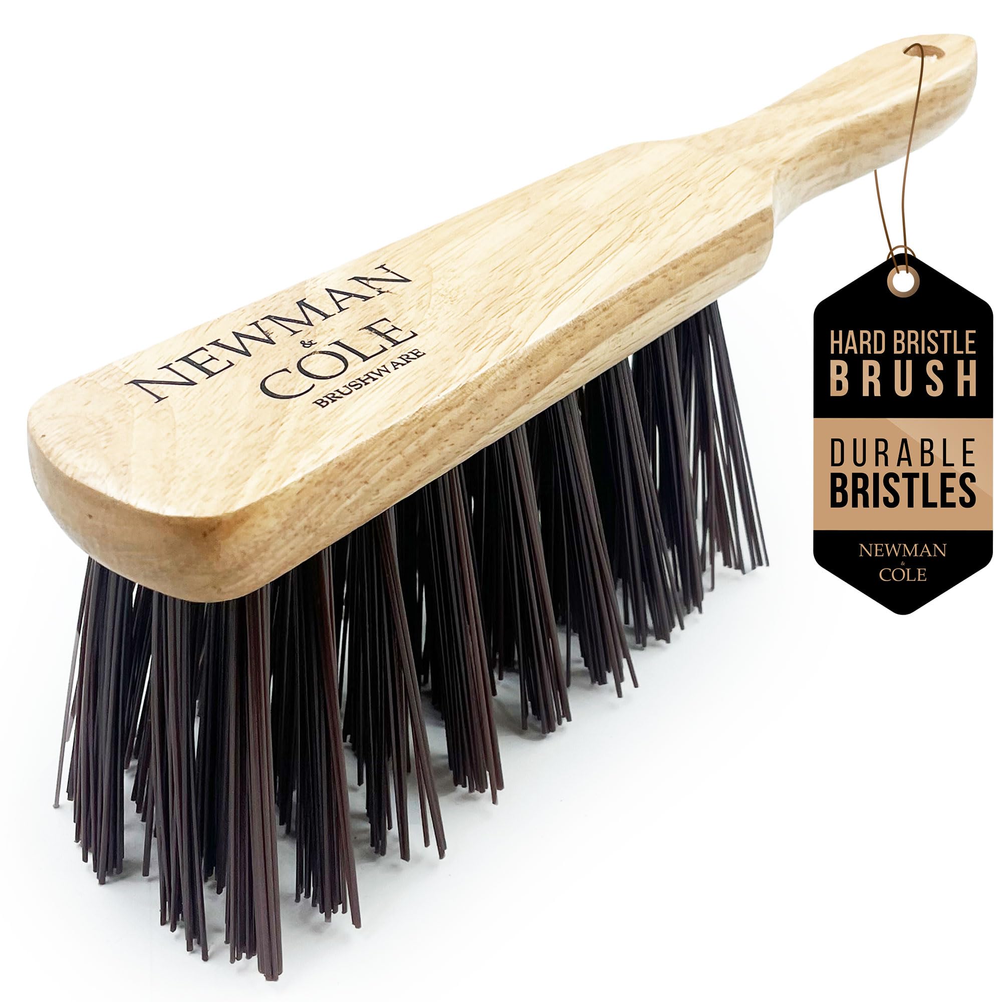 Wooden Hand Brush Stiff Bristle PVC Floor Scrubbing Sweeping Cleaning Broom