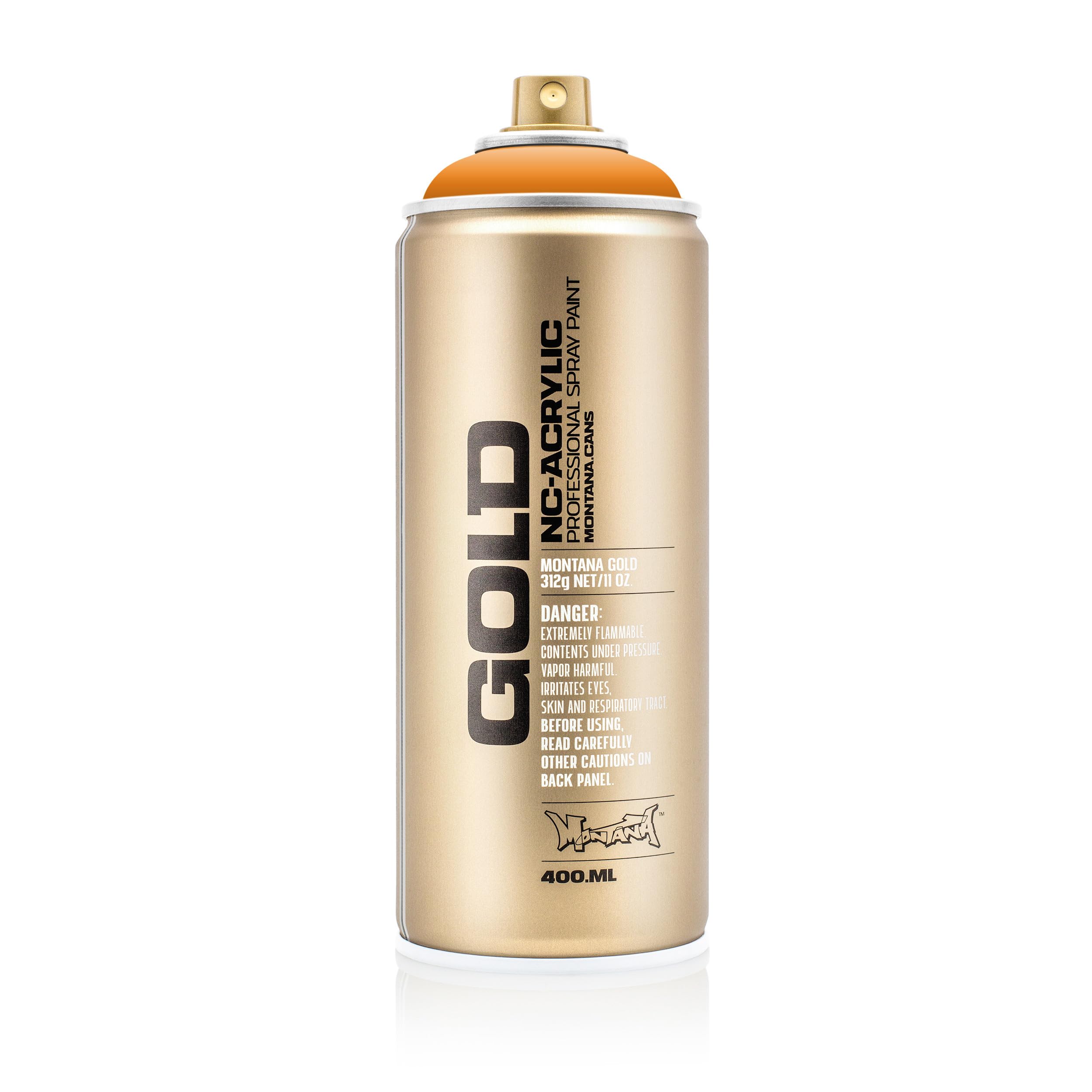 Montana Cans 284250 puszka sprayu złota, Gld400, 2050, 400 ml, Orangina